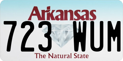 AR license plate 723WUM