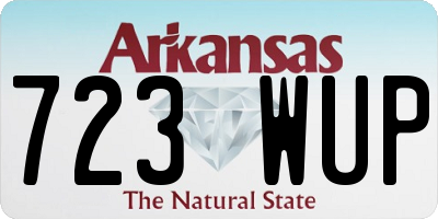 AR license plate 723WUP