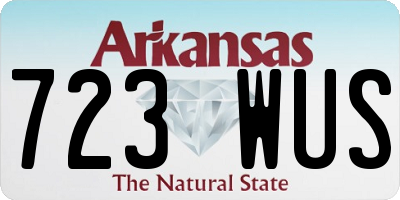AR license plate 723WUS