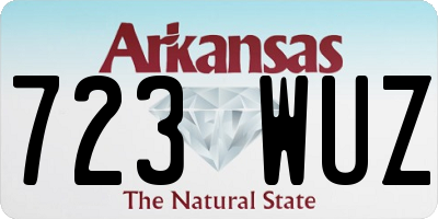 AR license plate 723WUZ