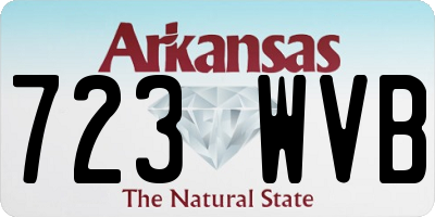 AR license plate 723WVB