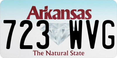 AR license plate 723WVG