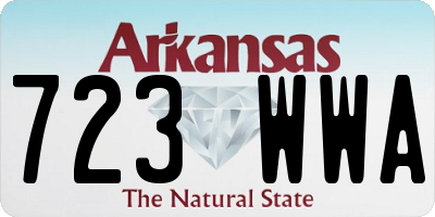 AR license plate 723WWA