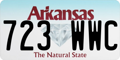 AR license plate 723WWC