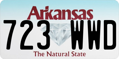 AR license plate 723WWD