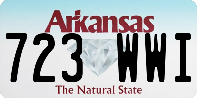 AR license plate 723WWI