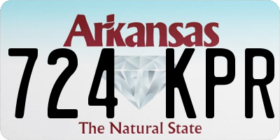 AR license plate 724KPR