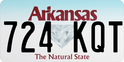 AR license plate 724KQT