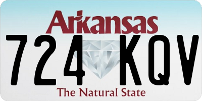 AR license plate 724KQV