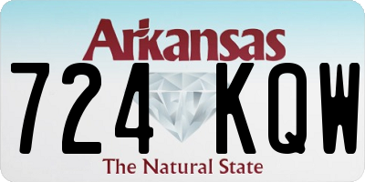 AR license plate 724KQW