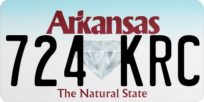 AR license plate 724KRC