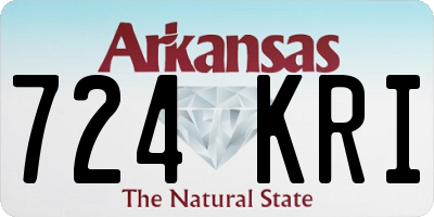 AR license plate 724KRI