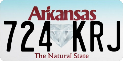 AR license plate 724KRJ