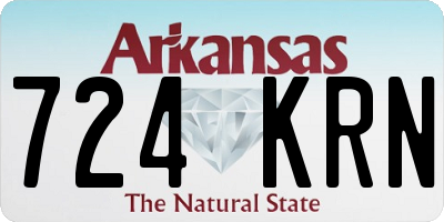 AR license plate 724KRN