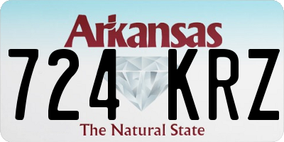 AR license plate 724KRZ