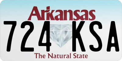 AR license plate 724KSA