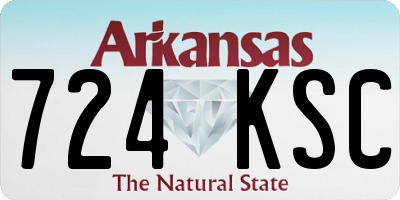 AR license plate 724KSC