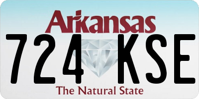 AR license plate 724KSE