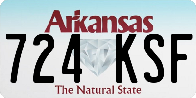 AR license plate 724KSF