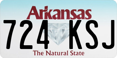 AR license plate 724KSJ