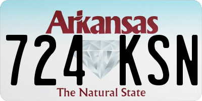 AR license plate 724KSN