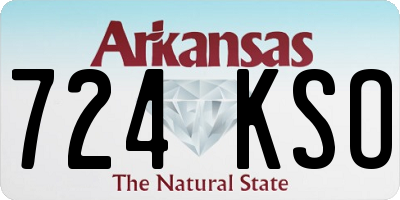 AR license plate 724KSO