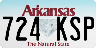AR license plate 724KSP