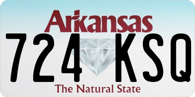 AR license plate 724KSQ