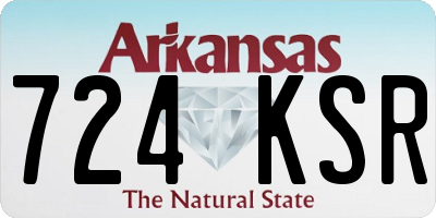 AR license plate 724KSR