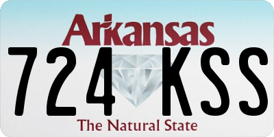AR license plate 724KSS