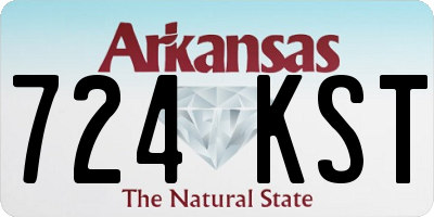 AR license plate 724KST
