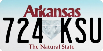AR license plate 724KSU