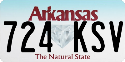 AR license plate 724KSV