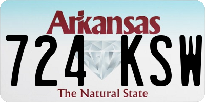 AR license plate 724KSW