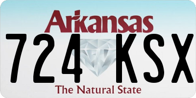 AR license plate 724KSX