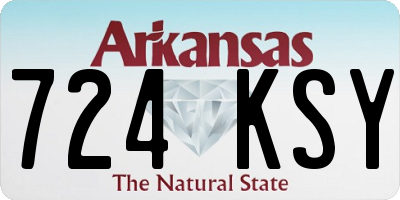 AR license plate 724KSY