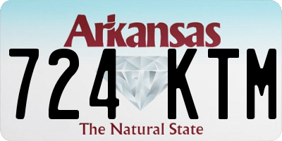 AR license plate 724KTM