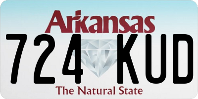 AR license plate 724KUD