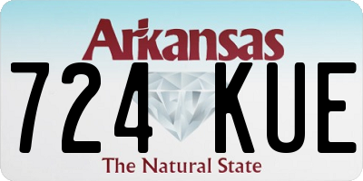 AR license plate 724KUE