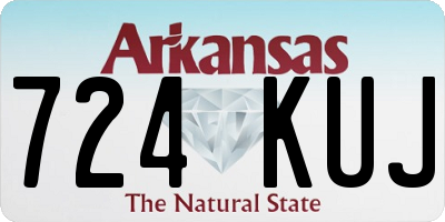 AR license plate 724KUJ