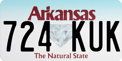 AR license plate 724KUK
