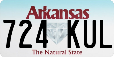 AR license plate 724KUL