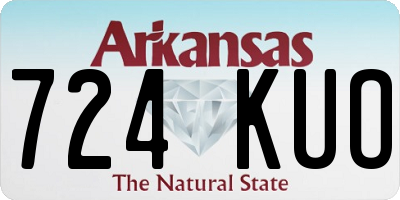 AR license plate 724KUO