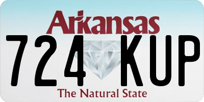AR license plate 724KUP