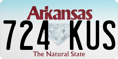 AR license plate 724KUS