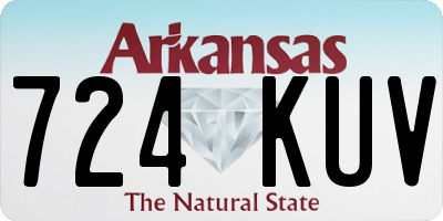 AR license plate 724KUV