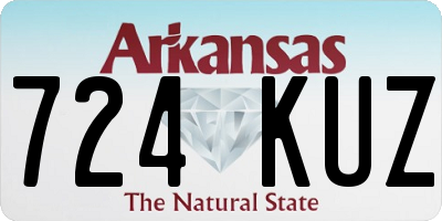 AR license plate 724KUZ