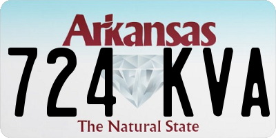 AR license plate 724KVA