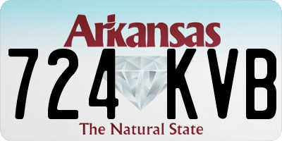 AR license plate 724KVB