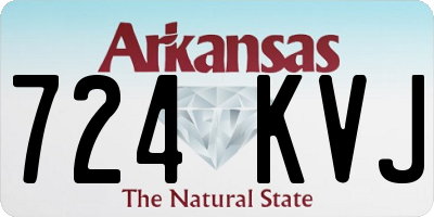AR license plate 724KVJ
